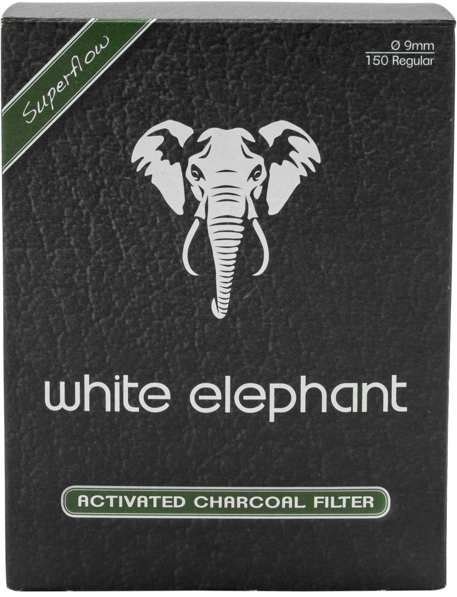 White Elephant Superflow pipafilter – aktívszén szűrő, 9 mm, 150 db